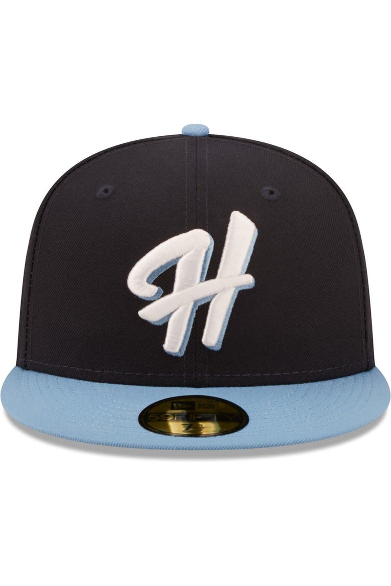 Men's New Era Navy Hillsboro Hops Authentic Collection 59FIFTY Fitted Hat, Alternate, color, Navy