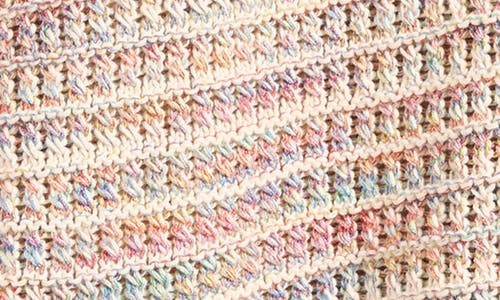 Wax London Tellaro Rainbow Short Sleeve Cotton Blend Cardigan In Multi