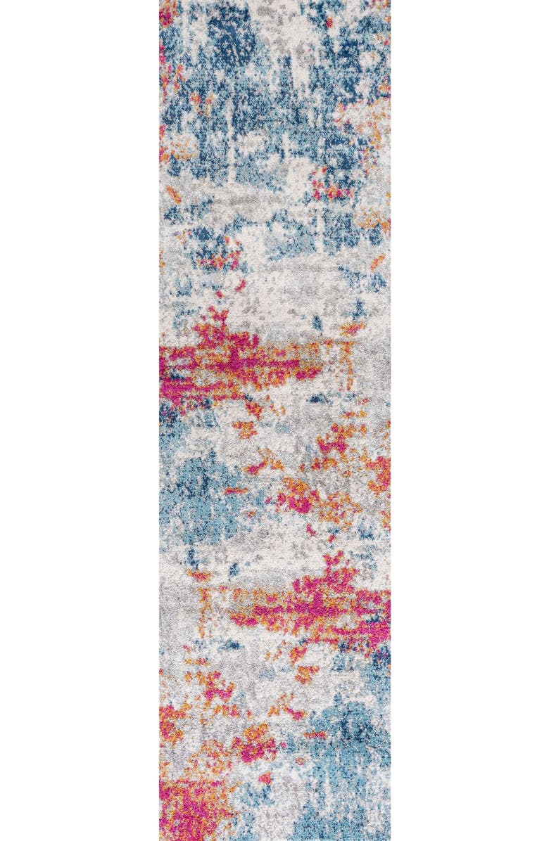 JONATHAN Y Sunset Modern Abstract Area Rug, Alternate, color, Blue/Multi