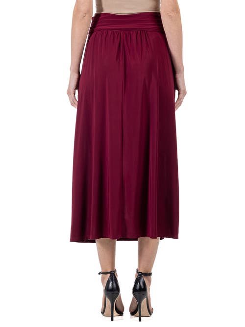 24seven Comfort Apparel Foldover Maxi Skirt With Pockets
