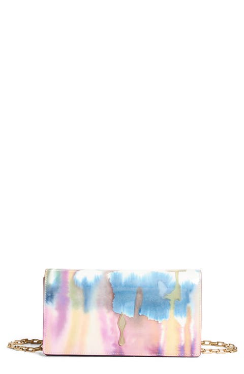 Bettina Tie Dye Patent Leather Clutch