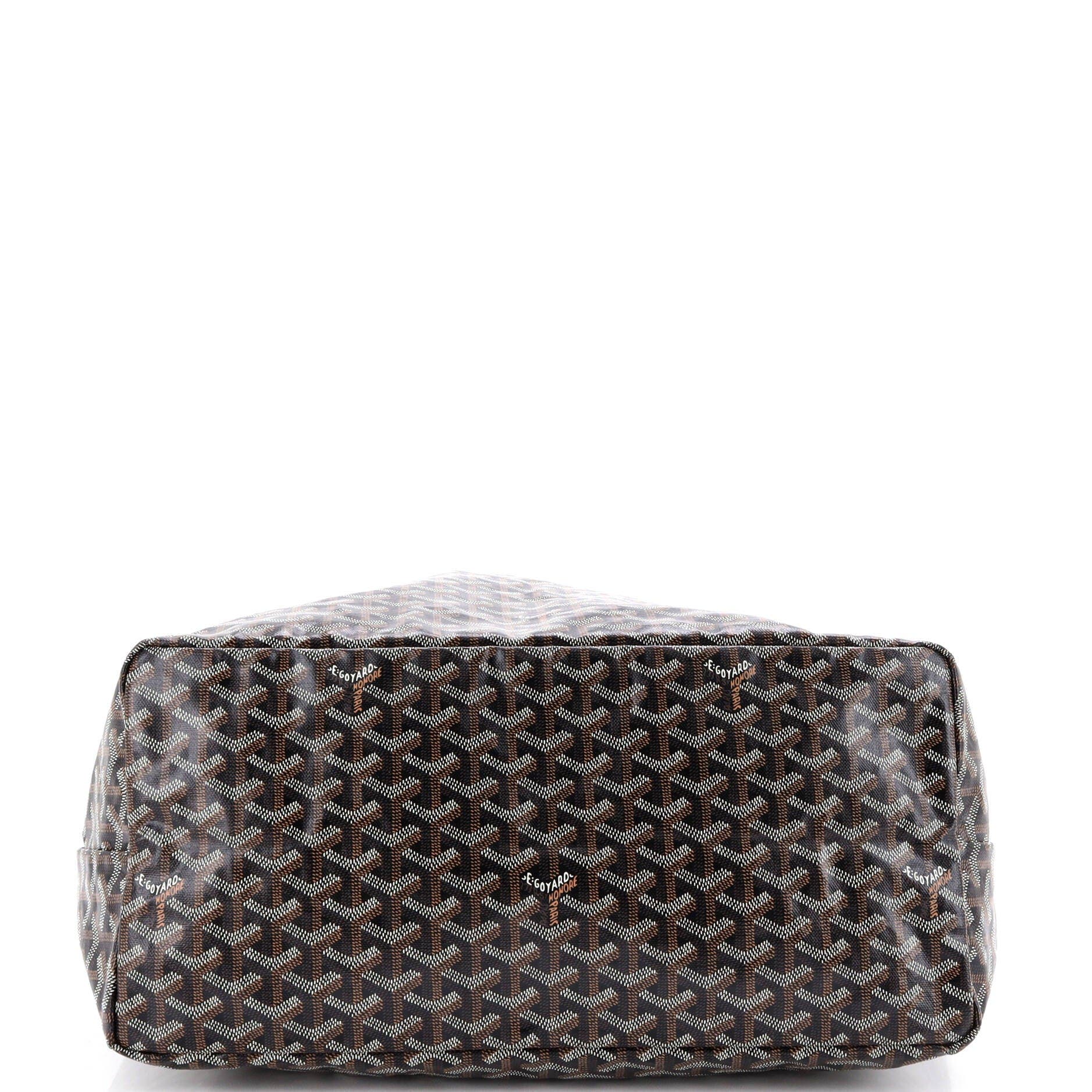 Pre-Owned Goyard Saint Louis Tote Coated Canvas GM, Alternate, color, Black