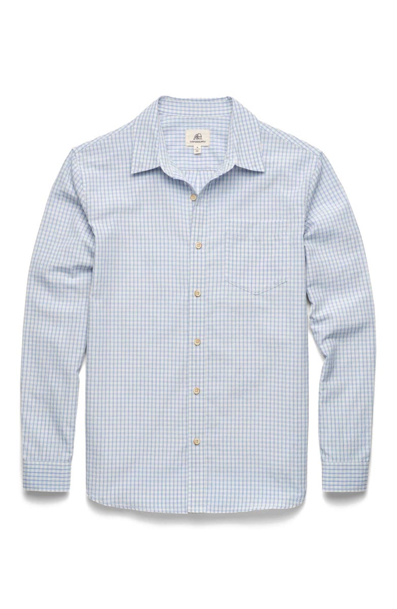 Surfside Supply Co. Brian Seersucker Shirt, Main, color, Blue