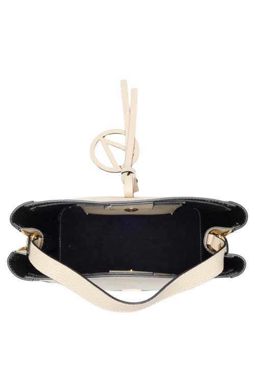Valentino By Mario Valentino Callie Medallion Shoulder Bag In White