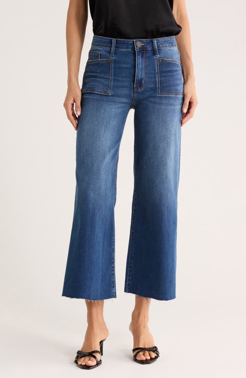 Lily High Waist Wide Leg Jeans (Vinca)