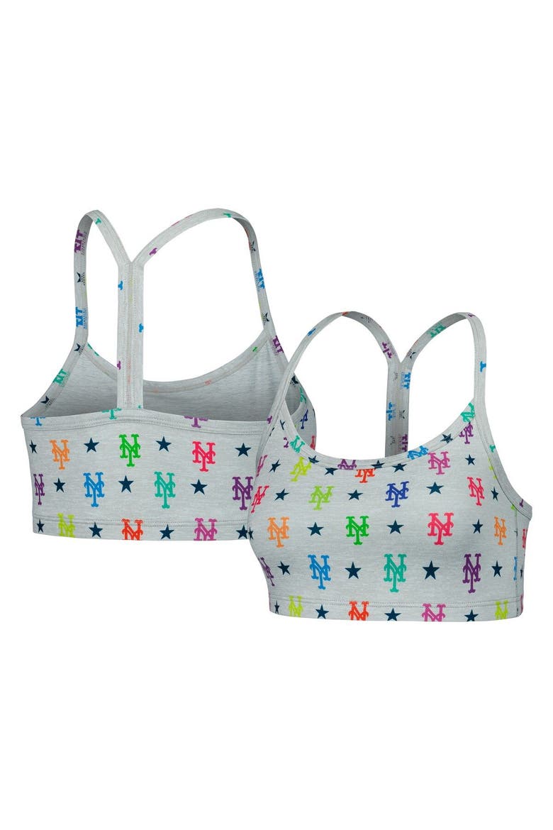 Women's Terez Gray New York Mets TLC Rainbow Bra, Main, color, Gray