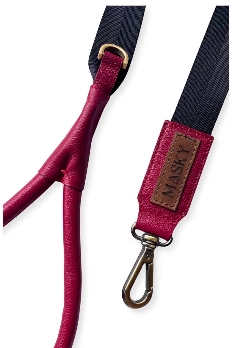 Noir Leash, Alternate, color, Red
