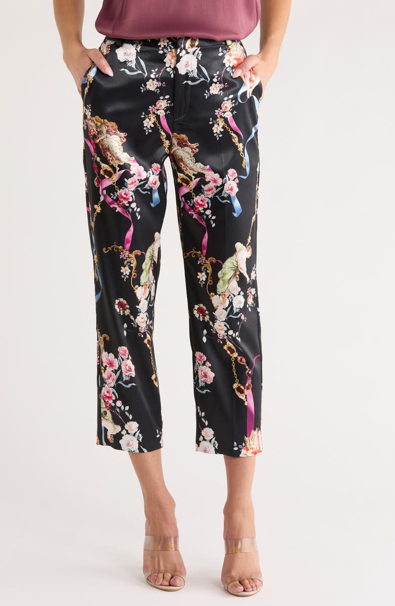 L'AGENCE Ludivine Pants, Main, color, Black Multi Rococo Angel