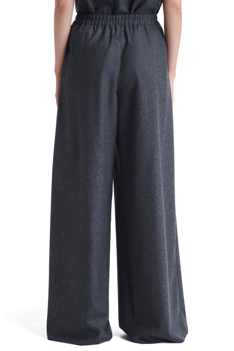 Eva Stretch Wool Wide Leg Pants, Alternate, color, CHARCOAL