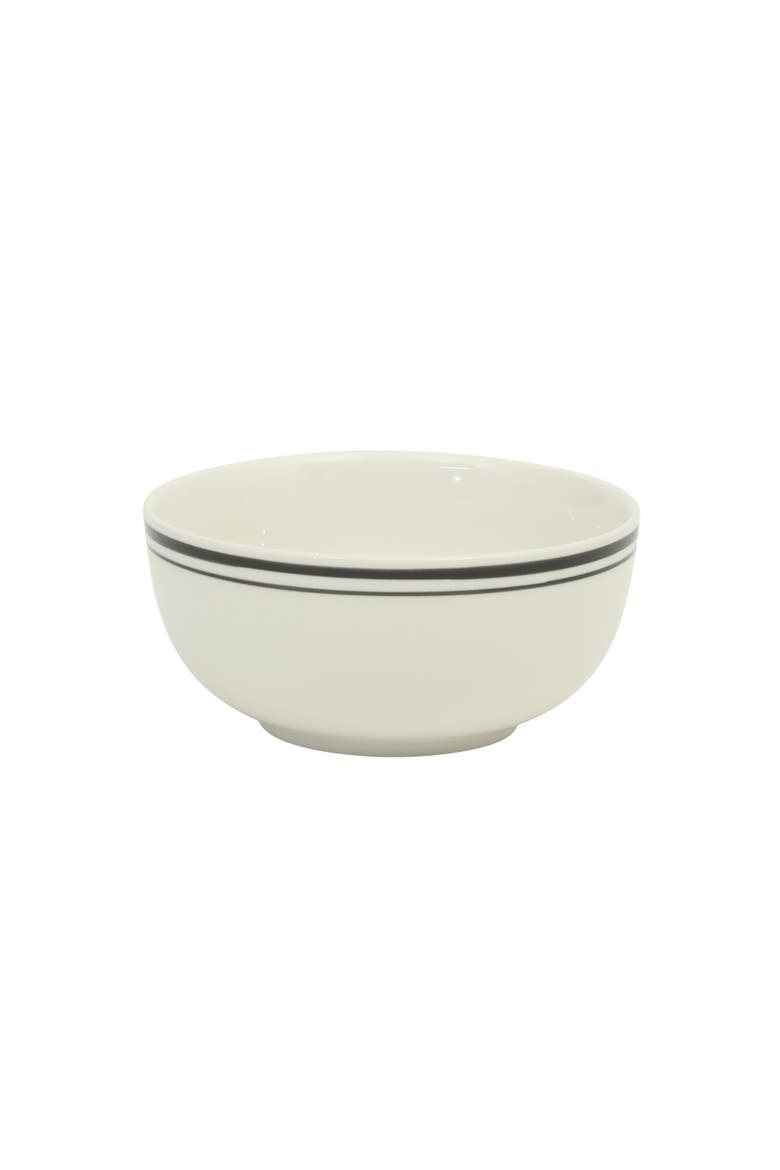 Hometown Diner Porcelain Dinnerware Set, Alternate, color, White with Black Rim