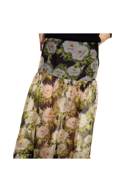 Cynthia Rowley Cornelia Silk Skirt In Gray