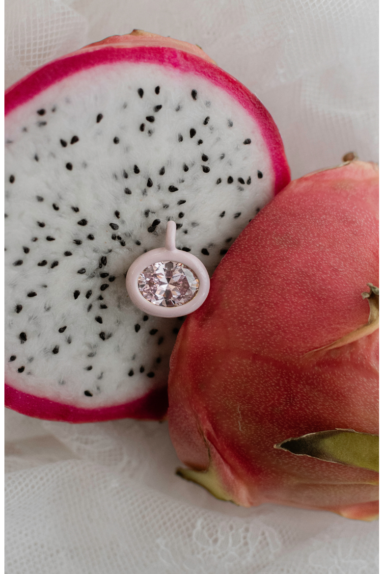 Birthstone Charm, Alternate, color, October - Tourmaline