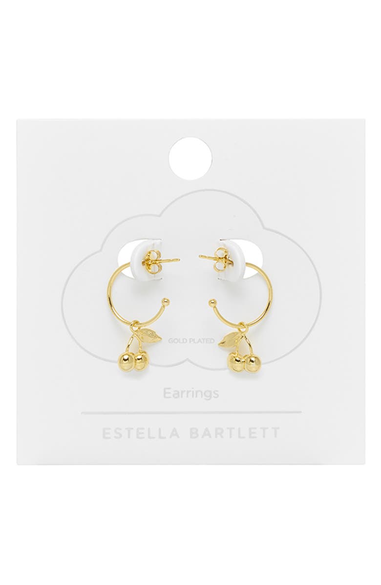 Estella Bartlett Cherry Charm Drop Earrings, Main, color, 