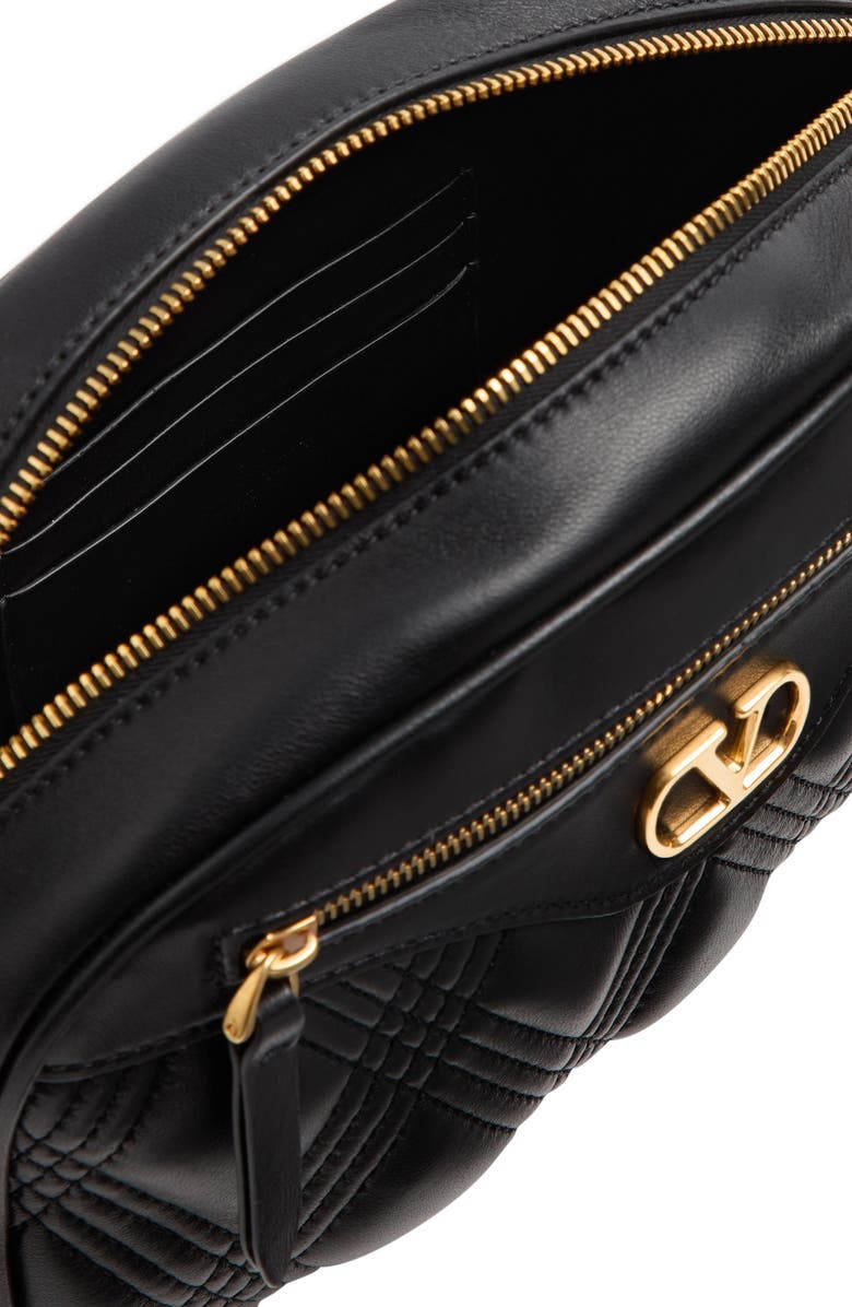 Valentino Garavani Quiltie 67 Quilted Leather Camera Bag, Alternate, color,
