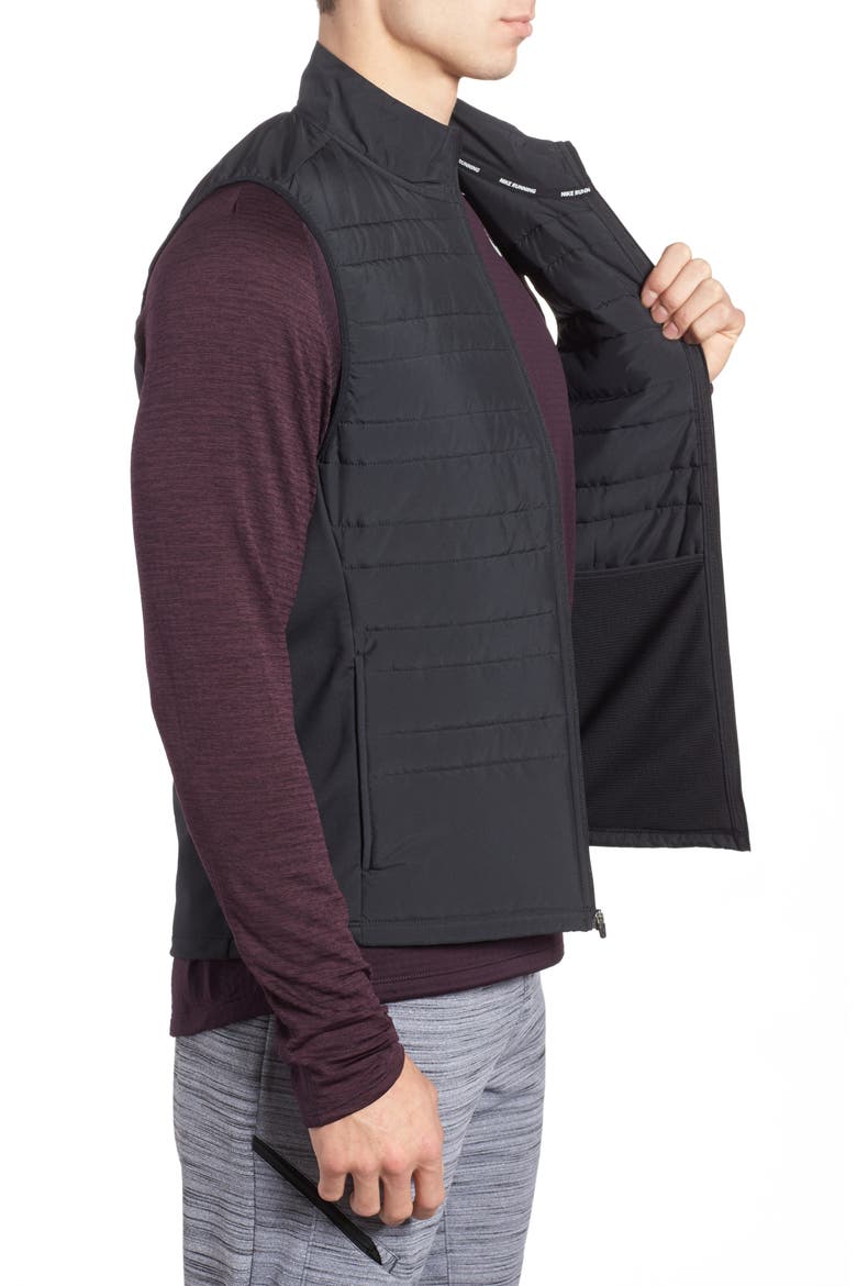 Essential Running Vest, Alternate, color, BLACK/ BLACK/ METALLIC SILVER