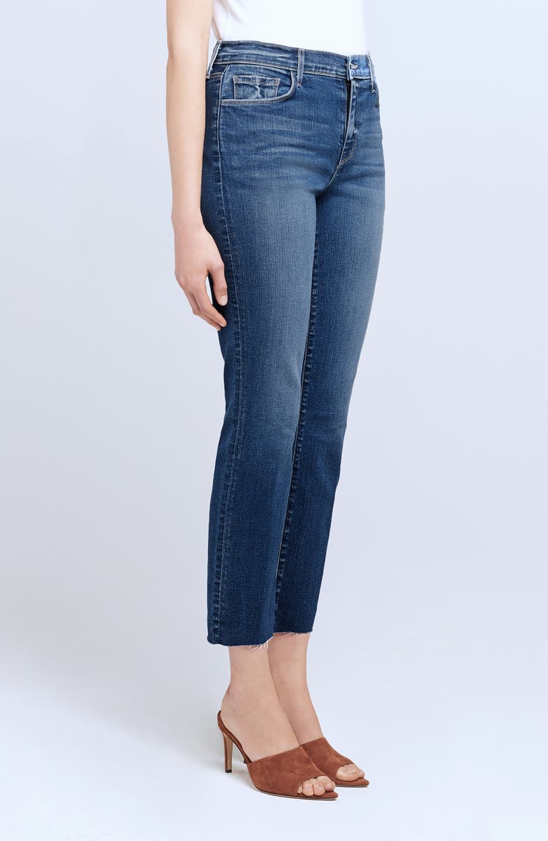 L'AGENCE Sada High Waist Crop Slim Jean, Alternate, color,