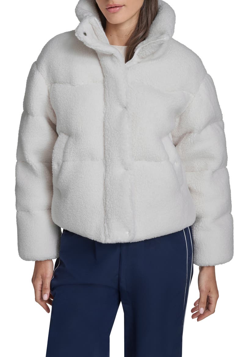 Western Faux Shearling Puffer Jacket, Main, color, CREAM
