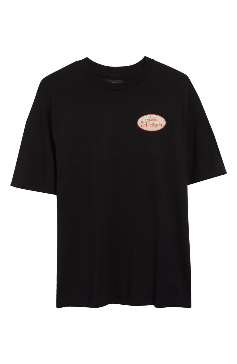 AMIRI Station Patch Graphic T-Shirt, Alternate, color, Black