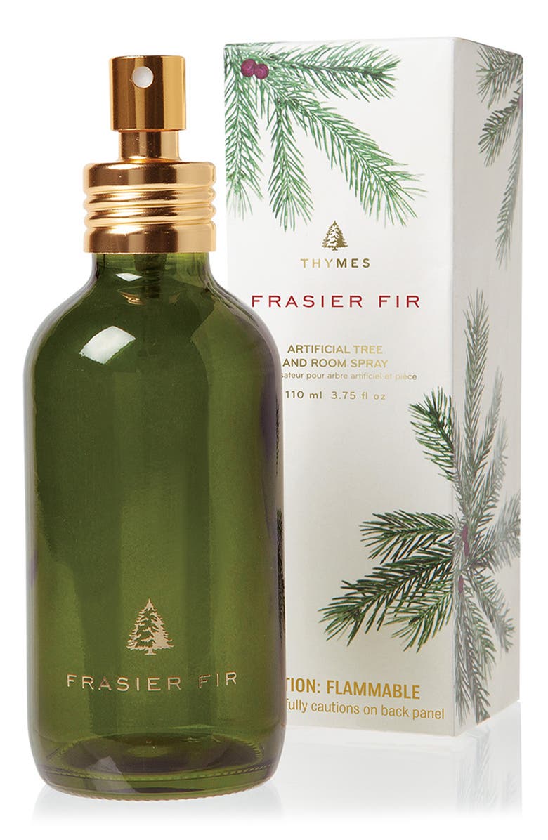Thymes Frasier Fir Artificial Tree & Room Spray, Main, color, Green