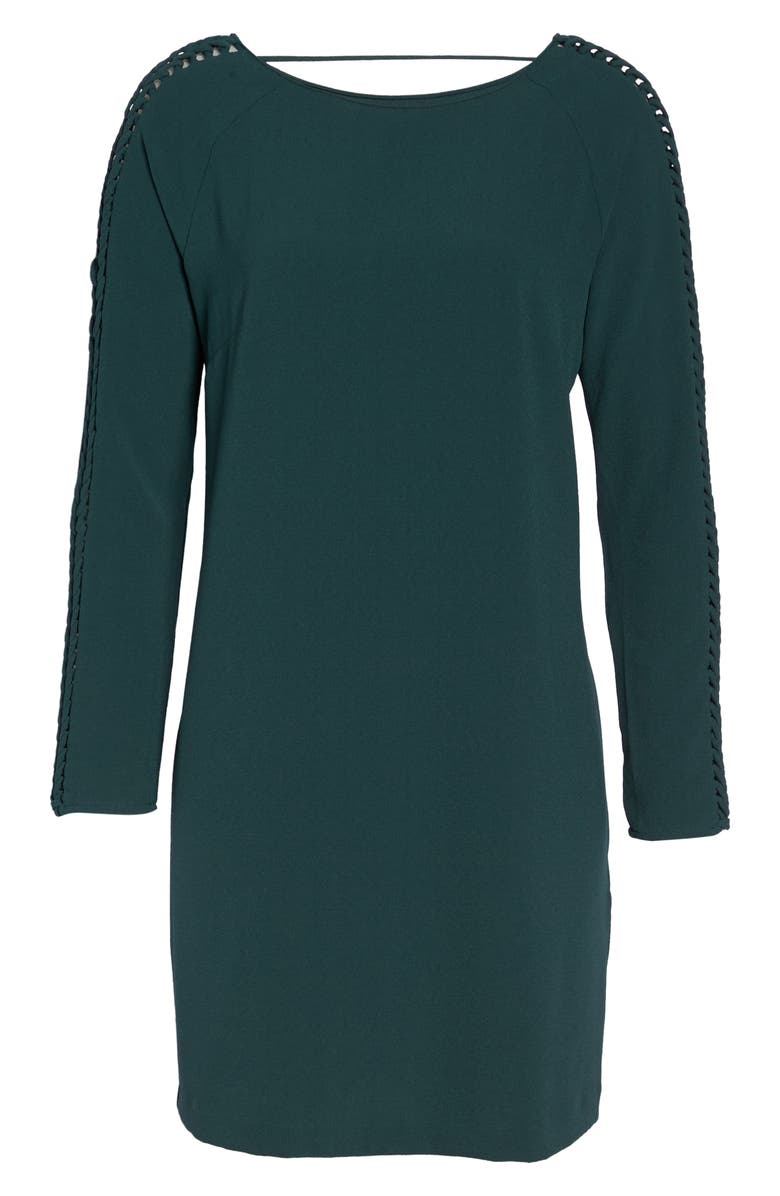 Felicity & Coco Shea Lace-Up Sleeve Shift Dress, Alternate, color, 