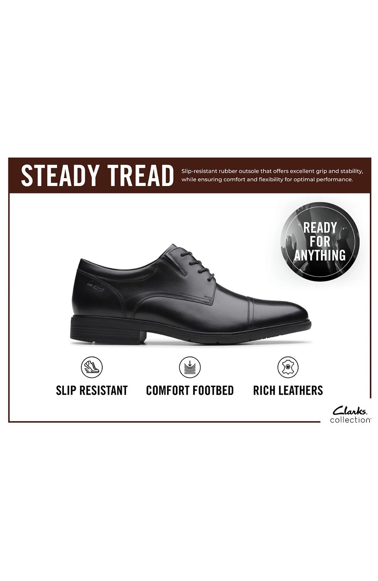 Steadwell Cap Toe Derby, Alternate, color, DARK TAN