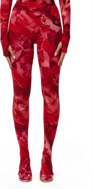 Naked Wardrobe Bare Body Printed Closed Toe Leggings