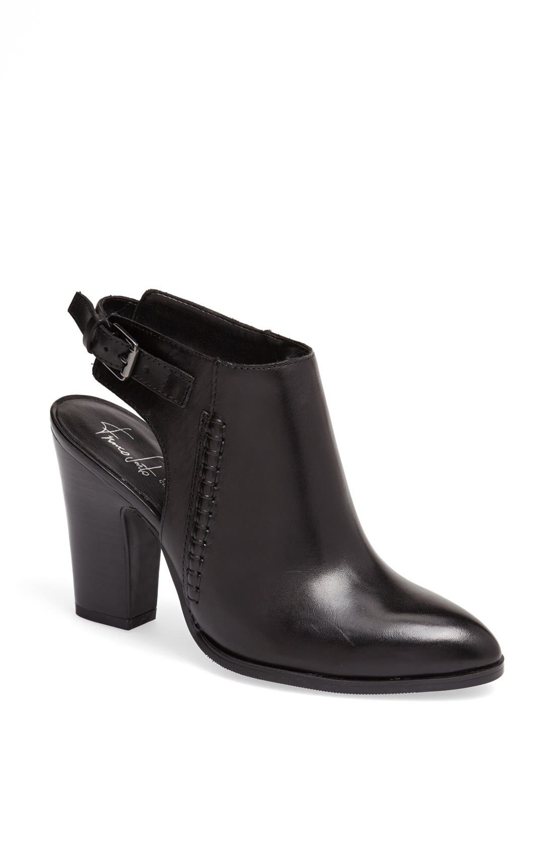 'Adesso' Leather Bootie (Nordstrom Exclusive), Main, color, BLACK
