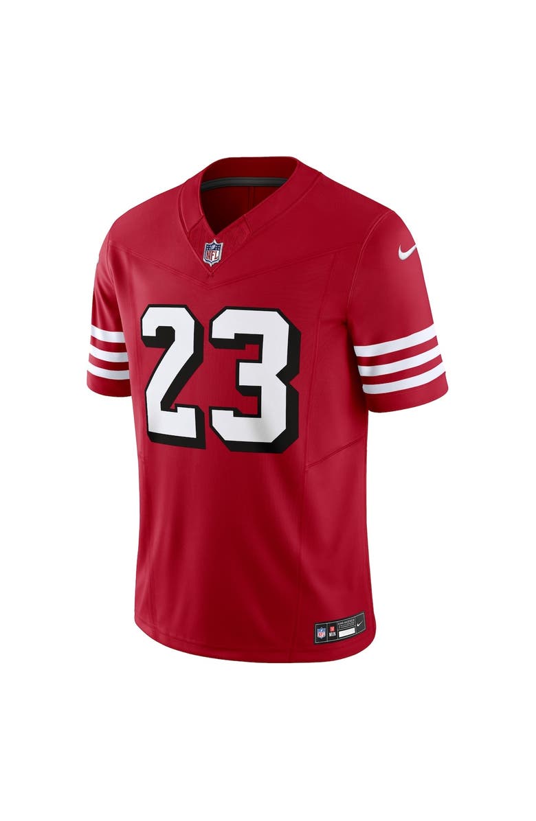 Nike Men's Nike Christian McCaffrey Scarlet San Francisco 49ers Vapor F.U.S.E. Limited Jersey, Alternate, color, Scarlet