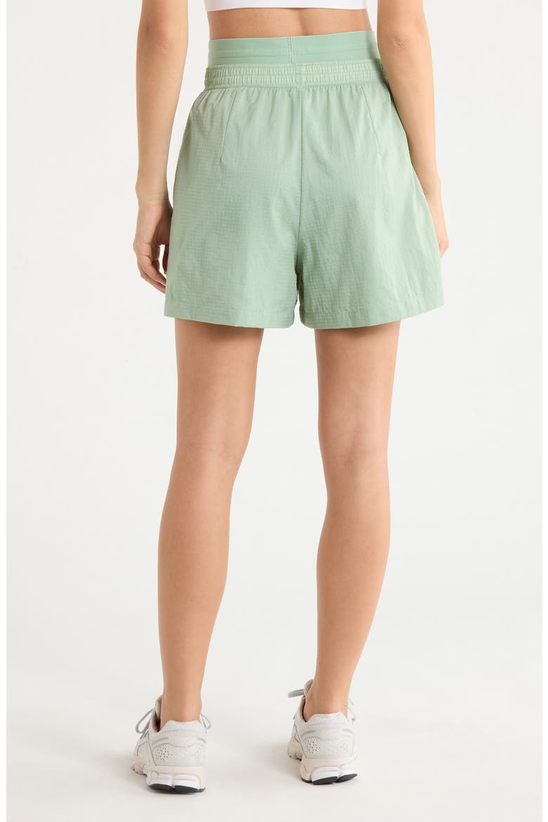 Double Waistband Drawstring Shorts, Alternate, color, STEAM/ STEAM