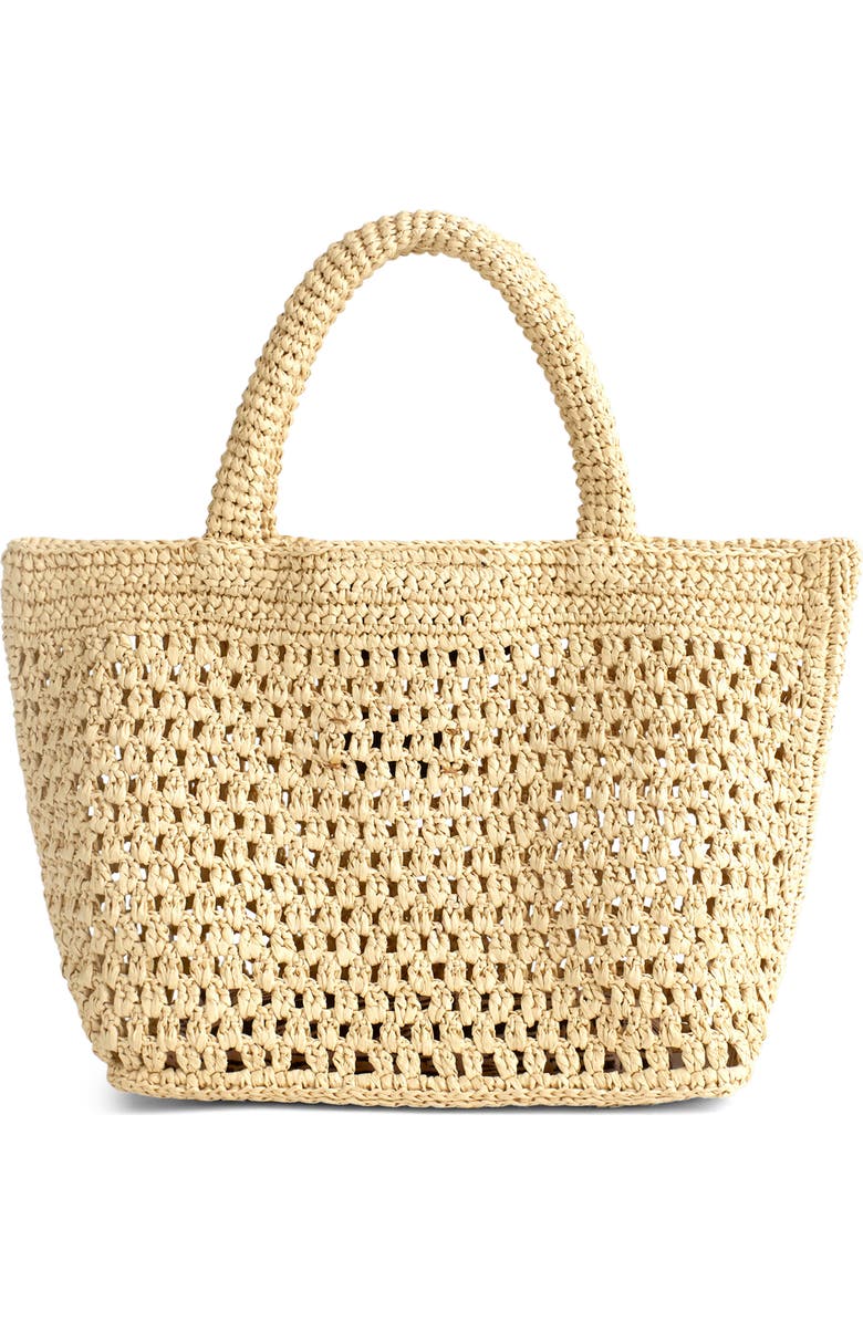 Madewell The Woven Mini Tote, Main, color, Natural