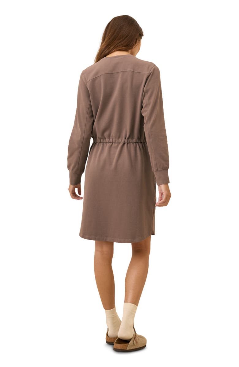 Pact Organic Cotton CloudKnit Sweatshirt Dress, Alternate, color, Deep Taupe