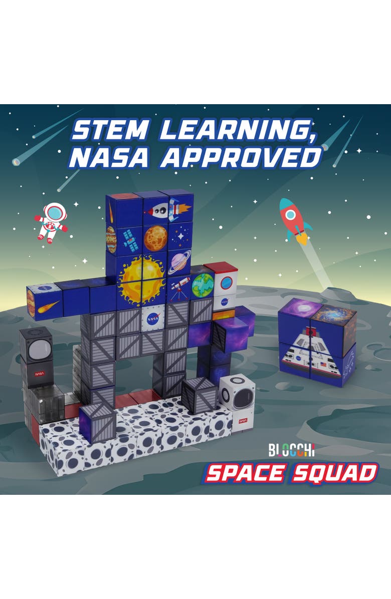 USA Toyz Blocchi Space Squad Magnetic Block Set 84 units, Alternate, color, Multi Color