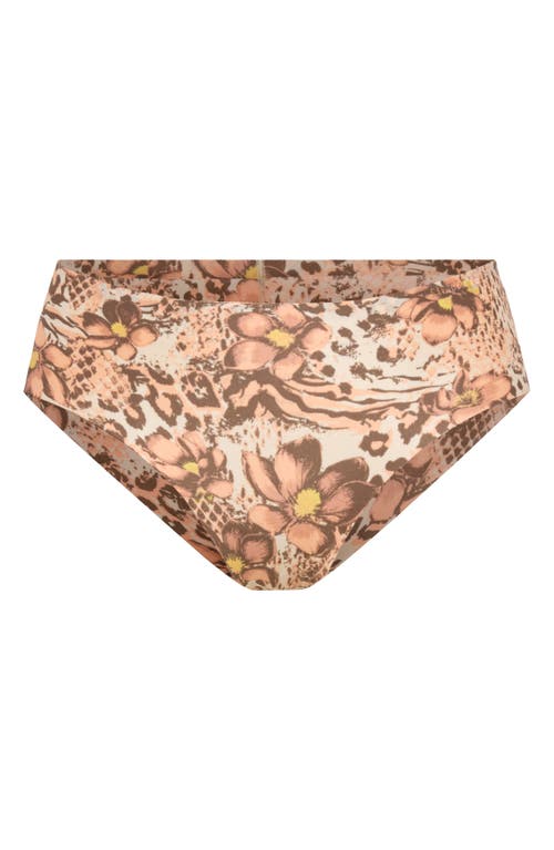 Savage X Fenty Microfiber No-show Hipster Briefs In Animal Print