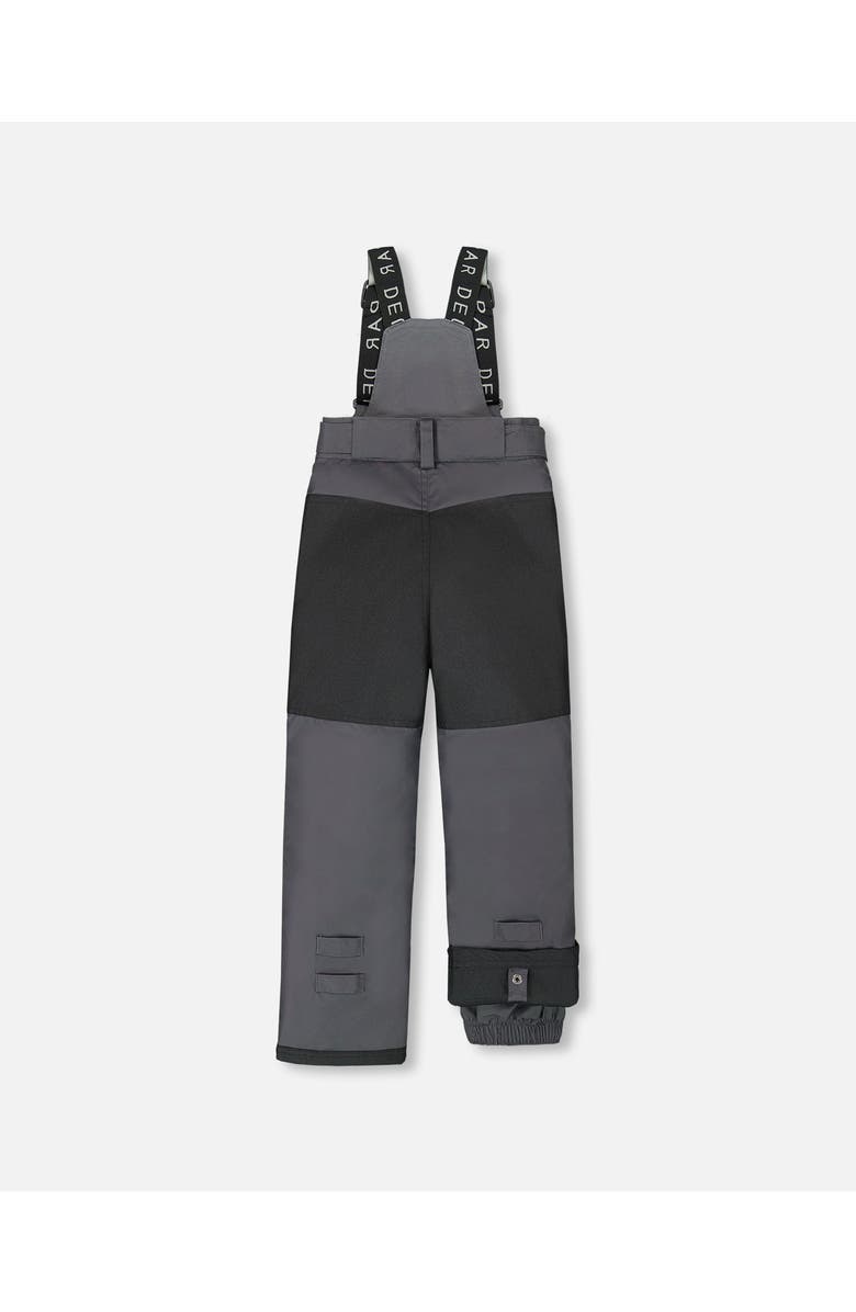 Deux par Deux Kids Unisex Solid Play Snow Pants, Alternate, color, Dark Gray