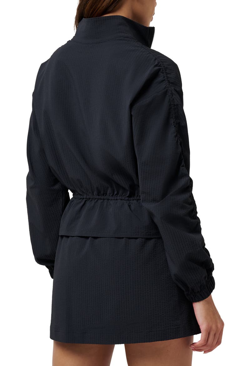 Timeless Breezeblend Peplum Jacket, Alternate, color, BLACK