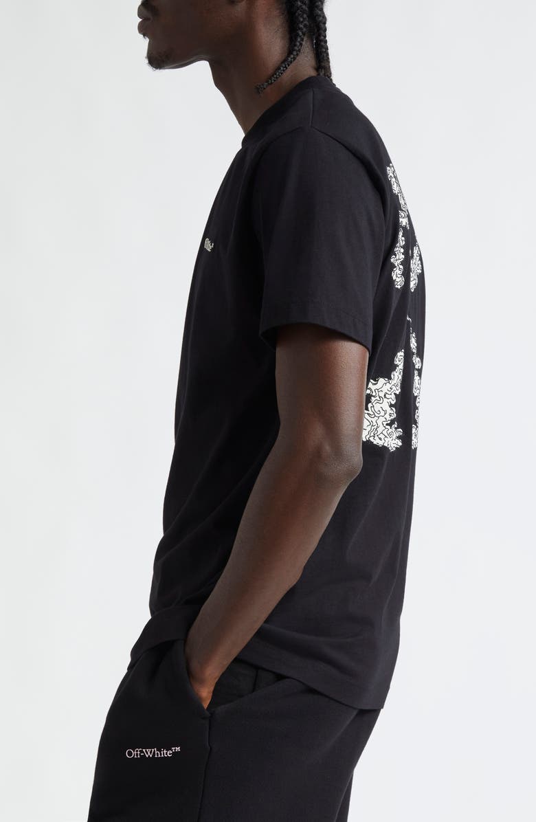Off-White Cloud Arrow Slim Cotton Graphic T-Shirt, Alternate, color, 