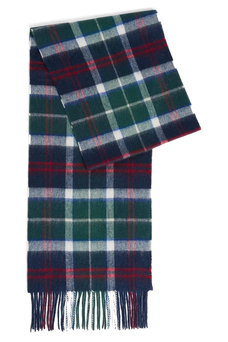Tartan Lambswool & Cashmere Scarf, Alternate, color, EVERGREEN TARTAN