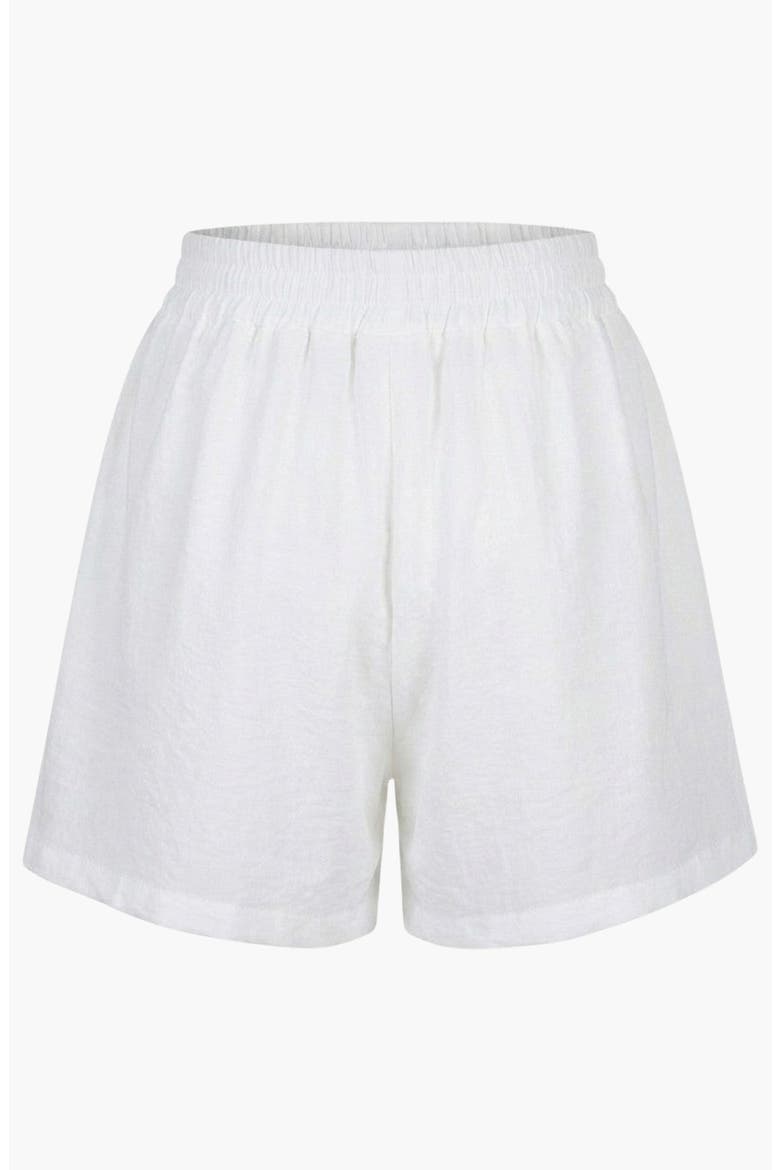 High Waist Relaxed Fit Summer Shorts, Alternate, color, White