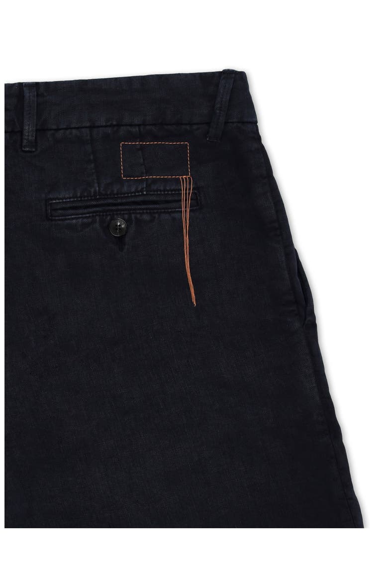 Beachshort Linen Bermuda Pleated Trousers, Alternate, color, BLUE
