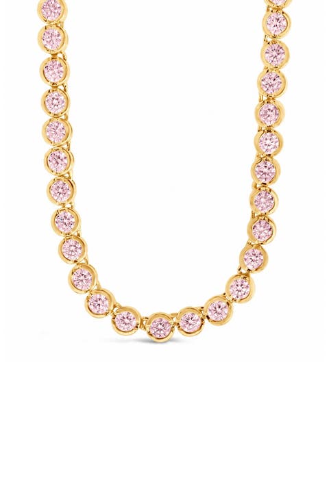 Helene Bezel Cubic Zirconia Tennis Necklace