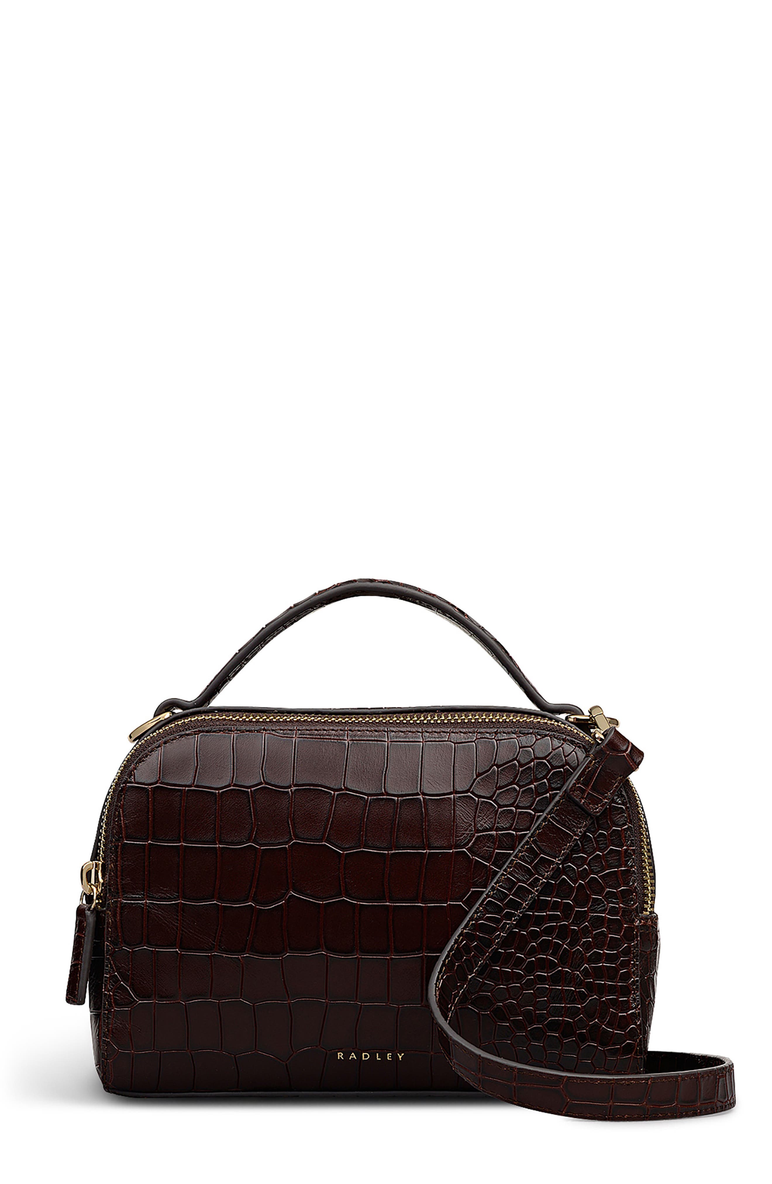 Radley Elm Avenue Small Croco Embossed Crossbody Bag