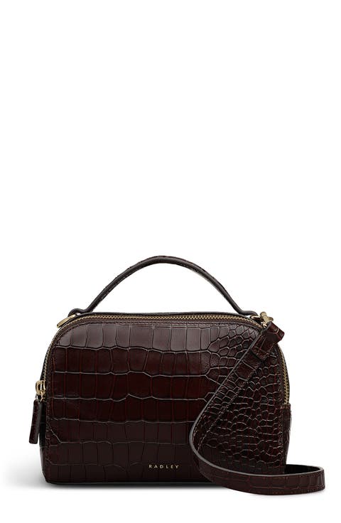 Elm Avenue Small Croco Embossed Crossbody Bag
