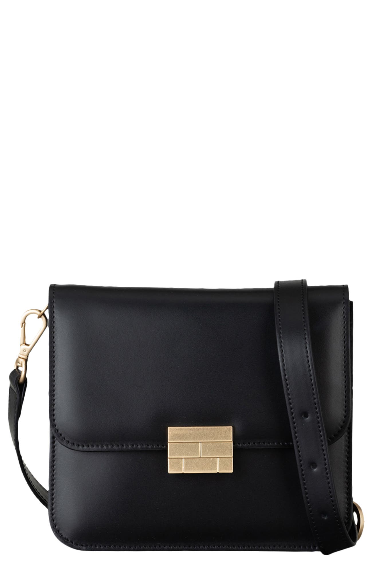 FRAME Le Signature Mini Leather Crossbody Bag, Main, color, 