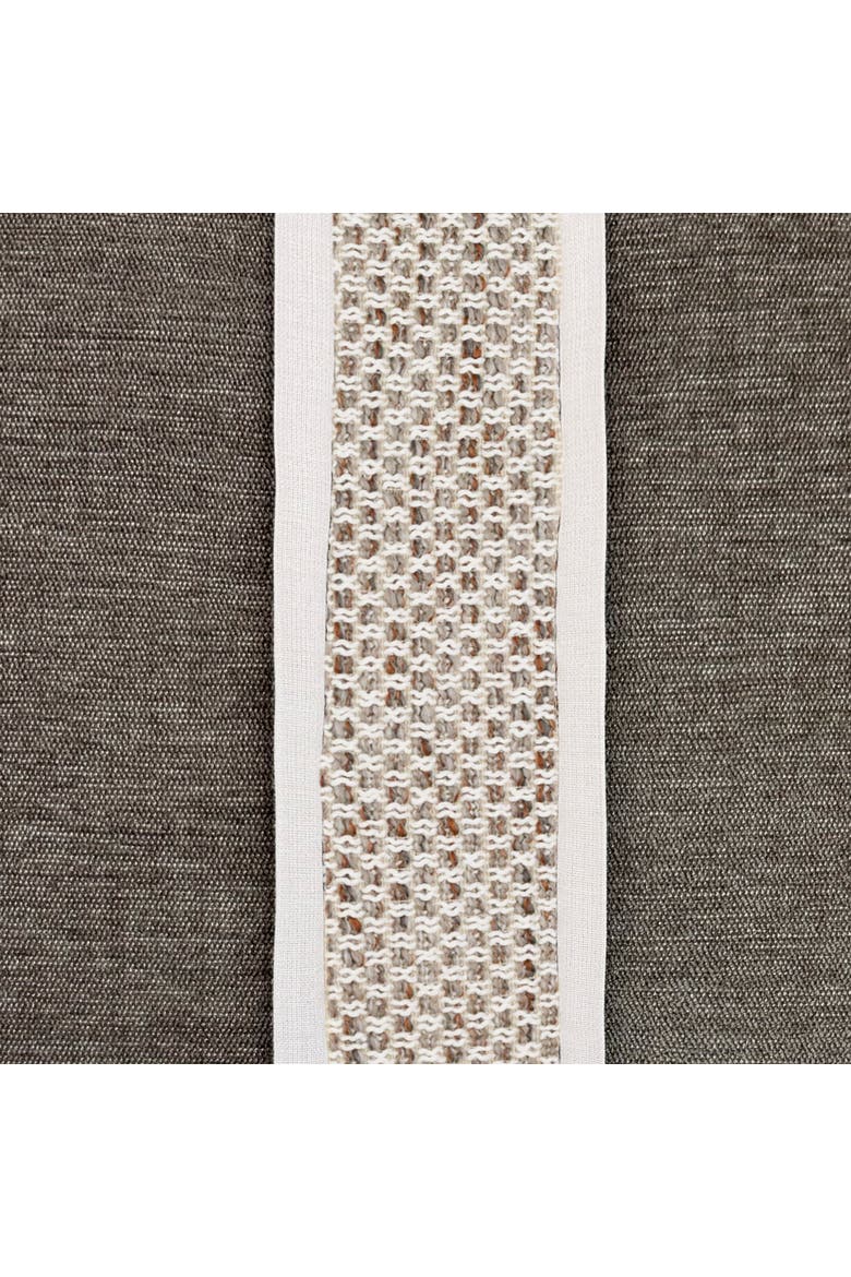 Inlay Hand-Crafted Paneled Indoor & Outdoor Woven Accent Pillow & Insert, Alternate, color, Quarry