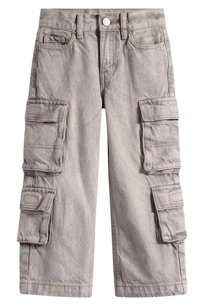 Kids' Jasper Baggy Cargo Jeans, Main, color, GRAY