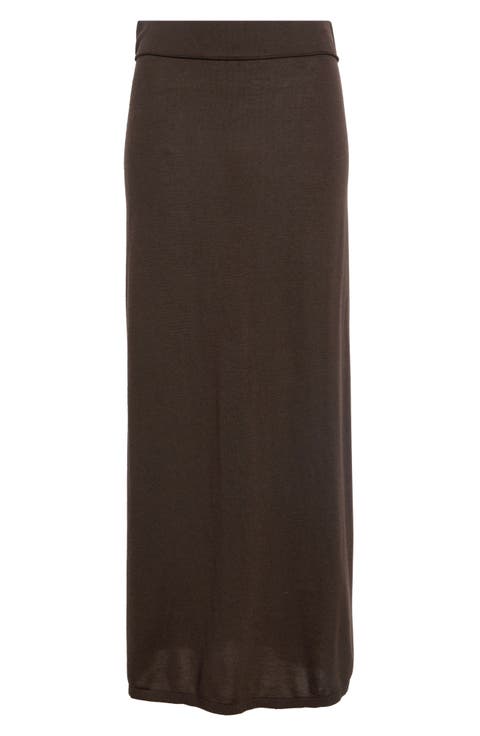 Long Knit Skirt