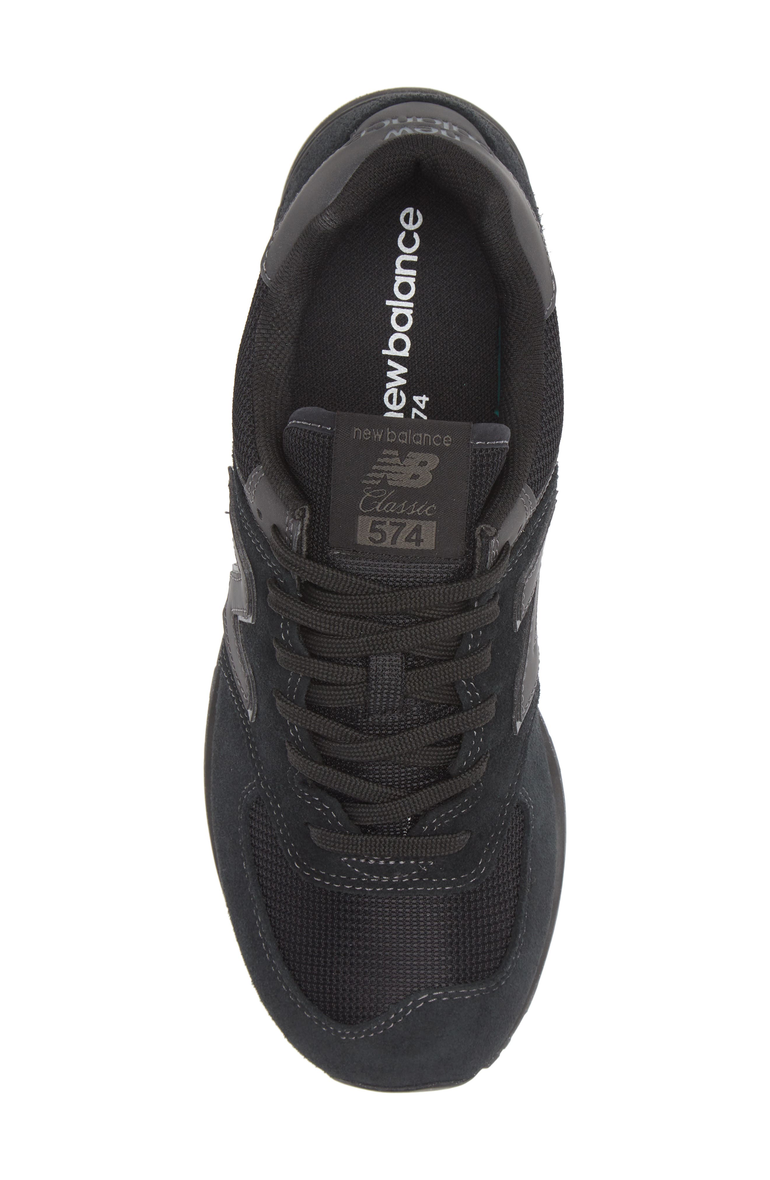 Gender Inclusive 574 Classic Sneaker, Alternate, color, BLACK/ BLACK