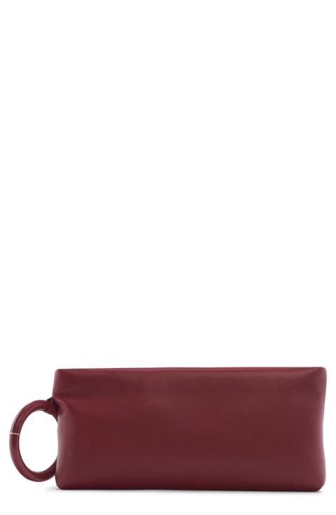 T-Ring Leather Clutch
