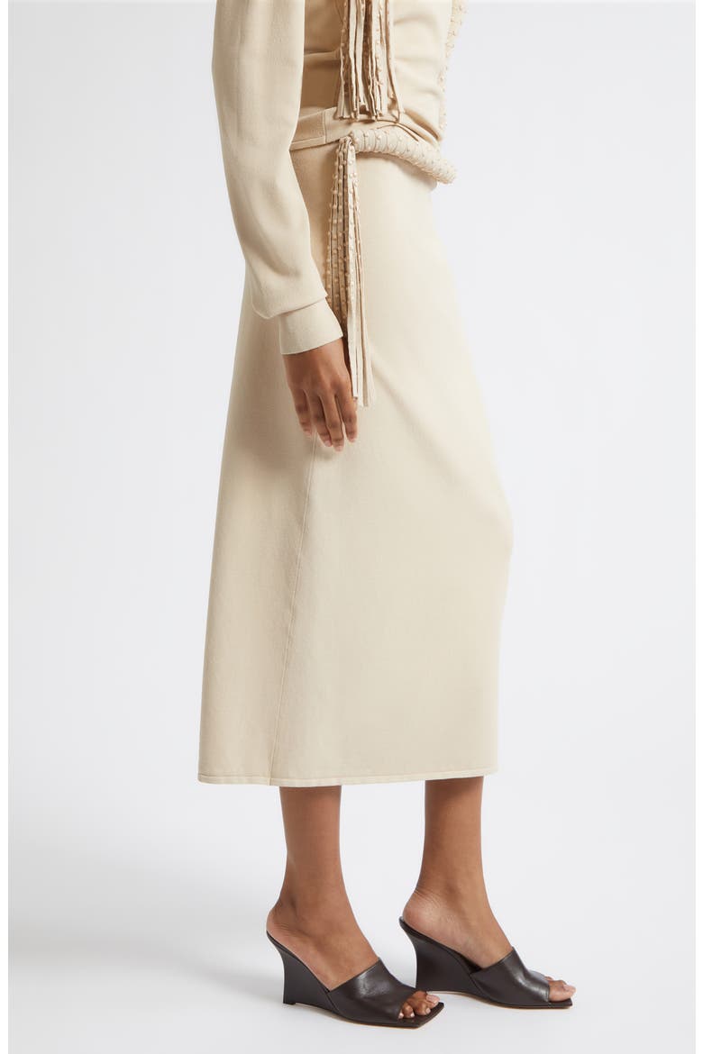 Mane Midi Skirt, Alternate, color, ECRU