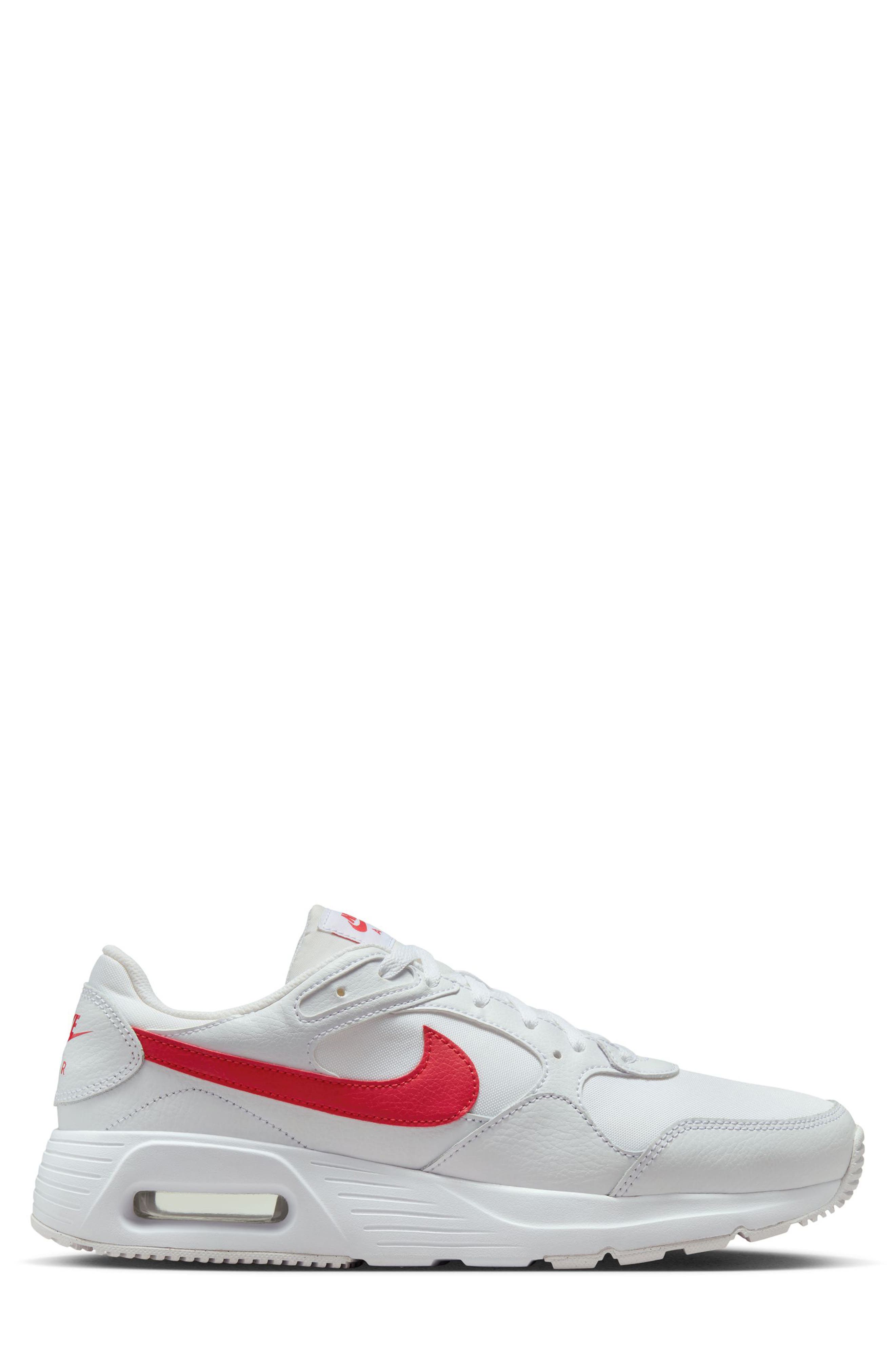 Air Max SC Sneaker, Alternate, color, WHITE/ UNIVERSITY RED/ WIHITE